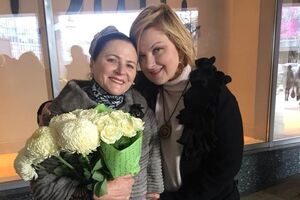 Ніна Матвієнко на відкритті іменної "зірки" із Бурмакою