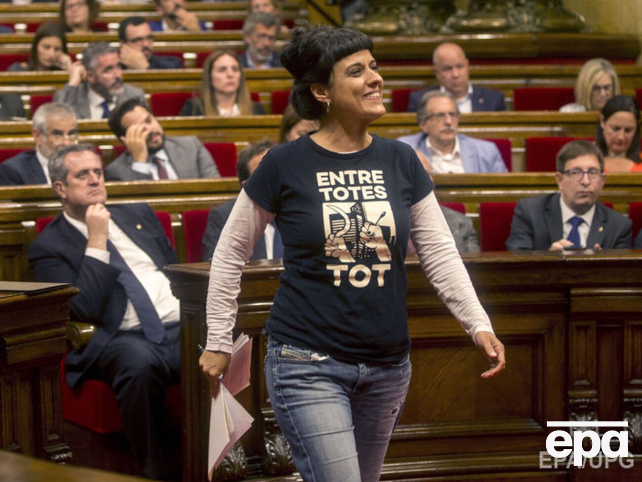 Один із лідерів лівих радикалів Габріель заявила у каталонському парламенті, що чекала від Пучдемона зовсім іншого
