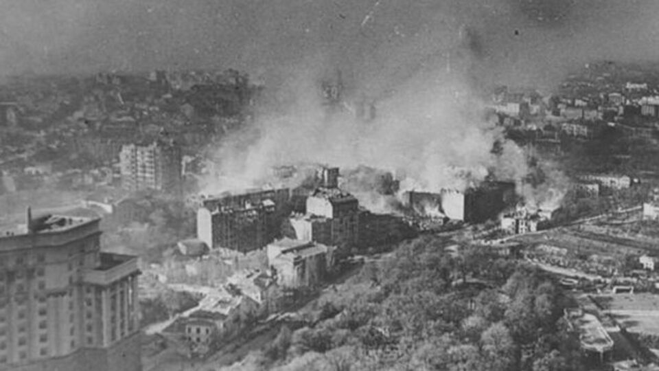 Район площади Сталина (ныне Европейской). Осень 1943 года