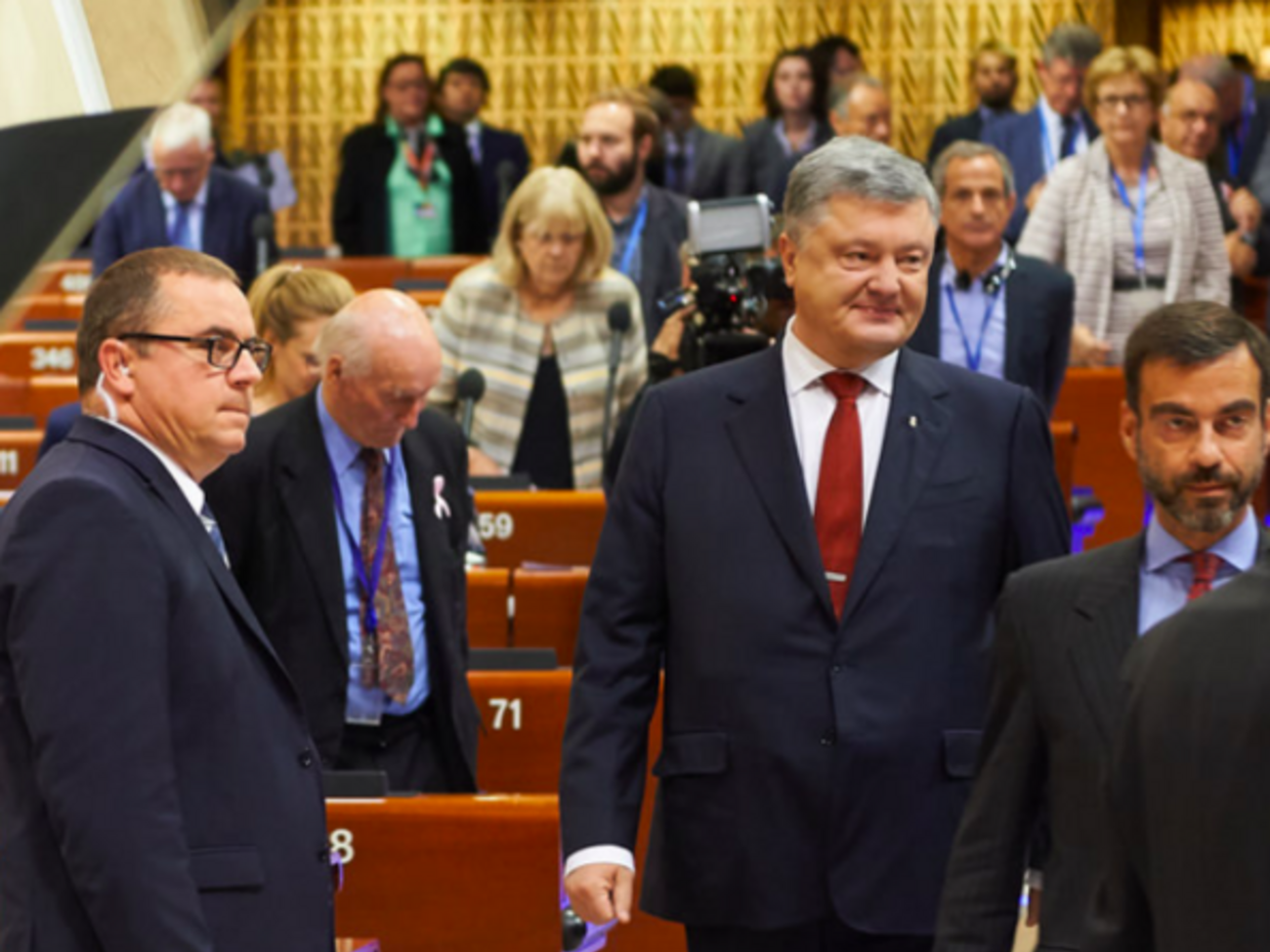 Накануне дебатов в ПАСЕ выступил президент Украины Петр Порошенко