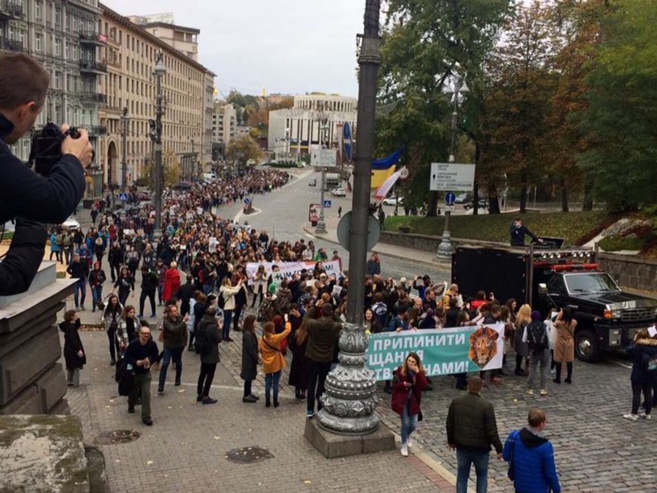 В Киеве проходит марш за права животных. Фоторепортаж