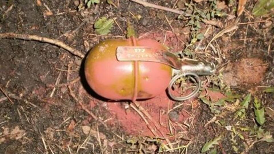 Чоловік викинув гранату, побачивши поліцейських