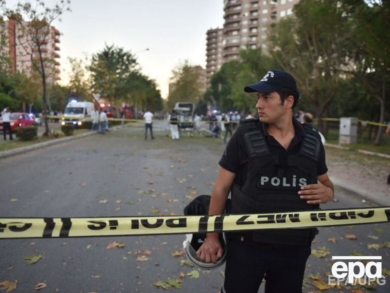 Місце вибуху в Мерсіні оточено