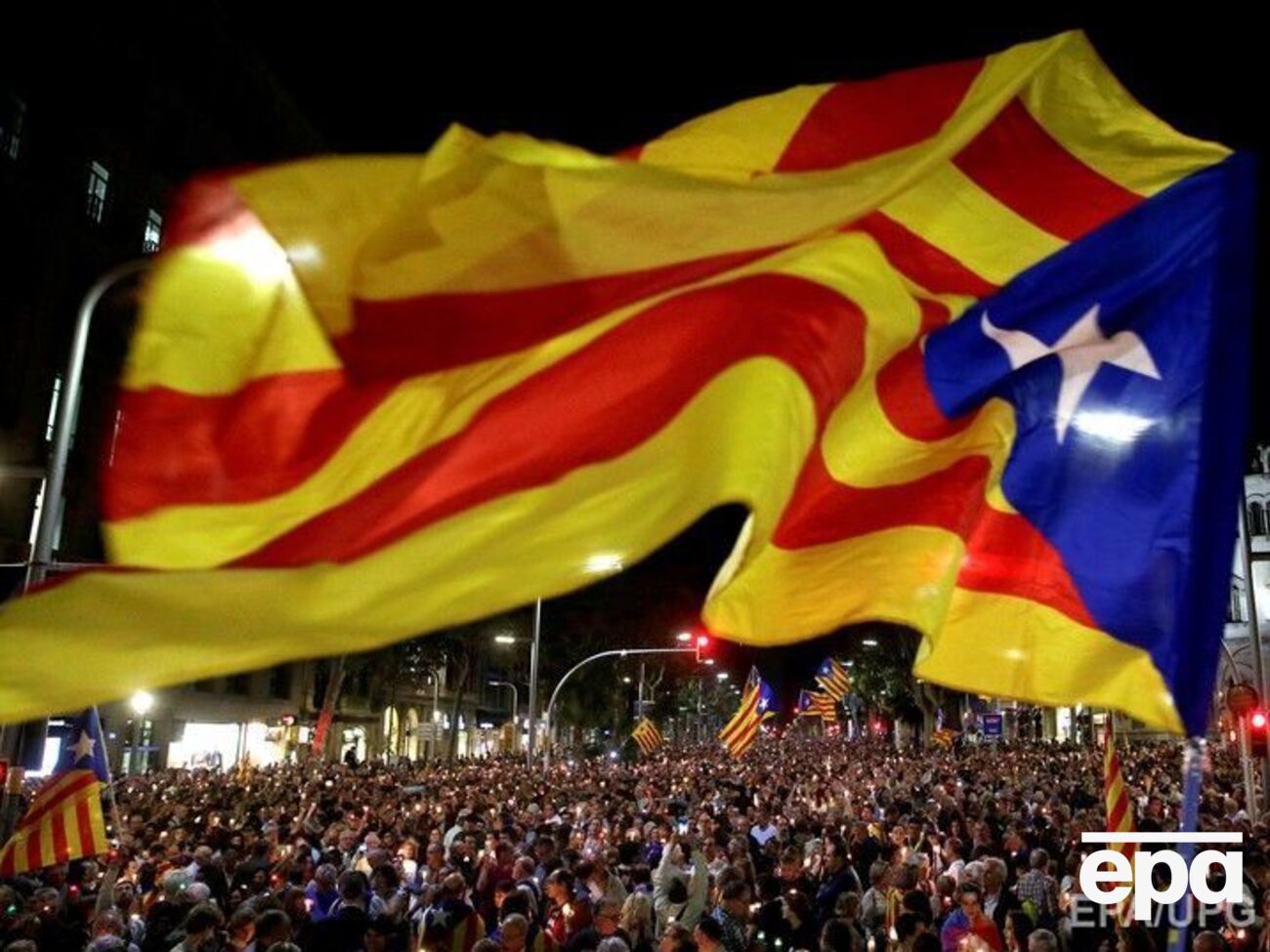 Протесты прошли в Барселоне и других городах Каталонии