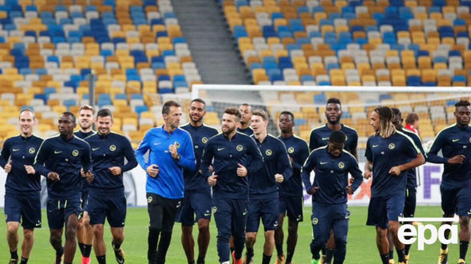 Футболисты "Янг Бойз" уже провели тренировку на НСК "Олимпийский"