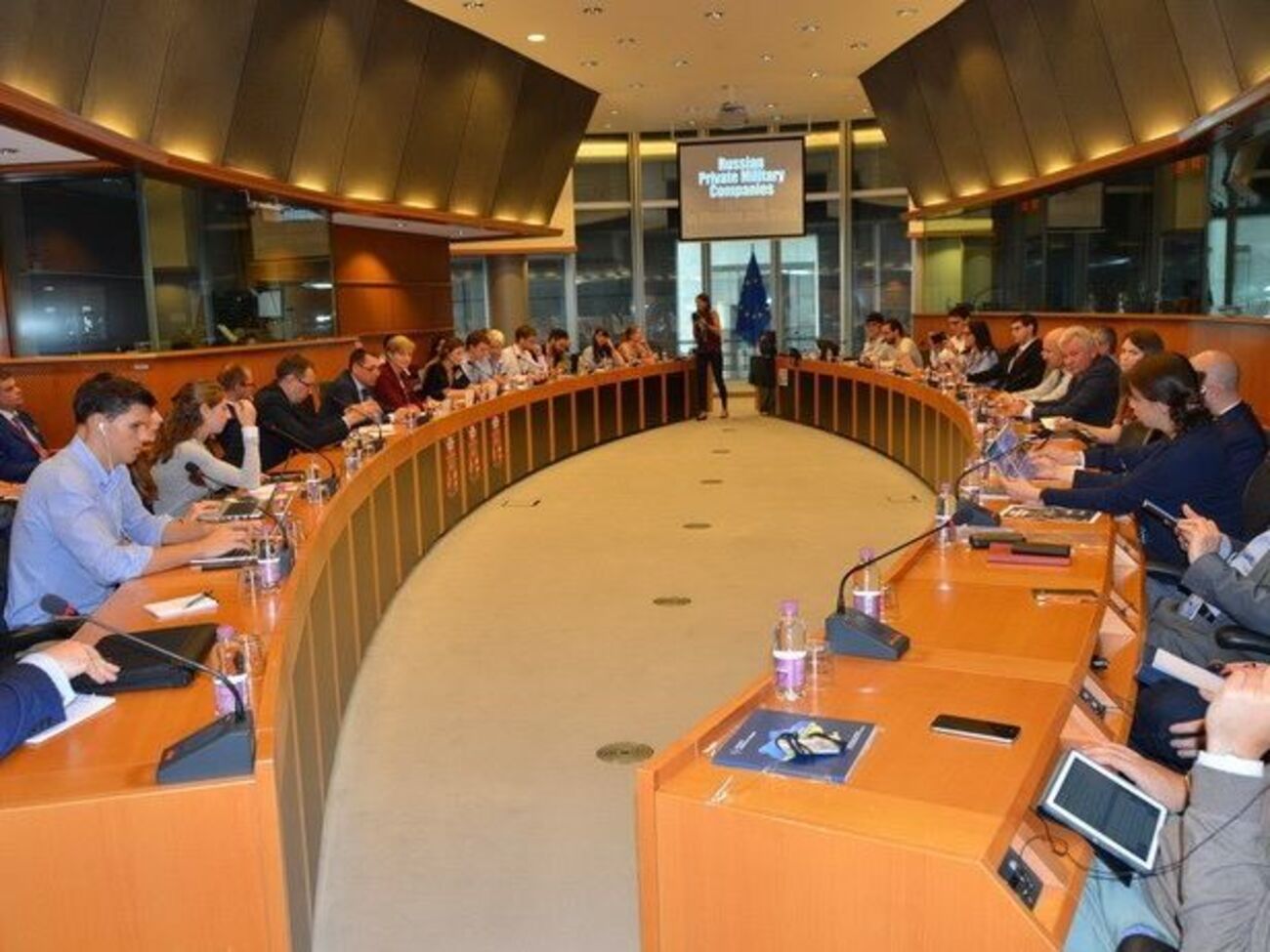 Захід "Російські приватні військові компанії, що воюють в Україні та Сирії" було організовано польським депутатом Європарламенту Анною Фотигою