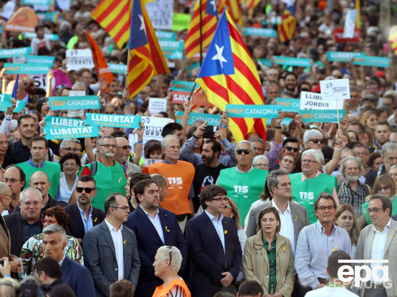 У Барселоні проходить мітинг