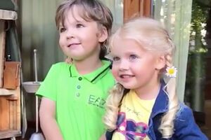 Лиза и Гарри перед камерой поели оливки