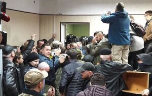 Во время конфликта в Святошинском суде пострадал журналист