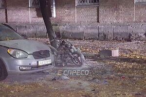 Возле редакции телеканала "Еспресо" взорвался мотоцикл