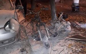 Последствия взрыва в Киеве