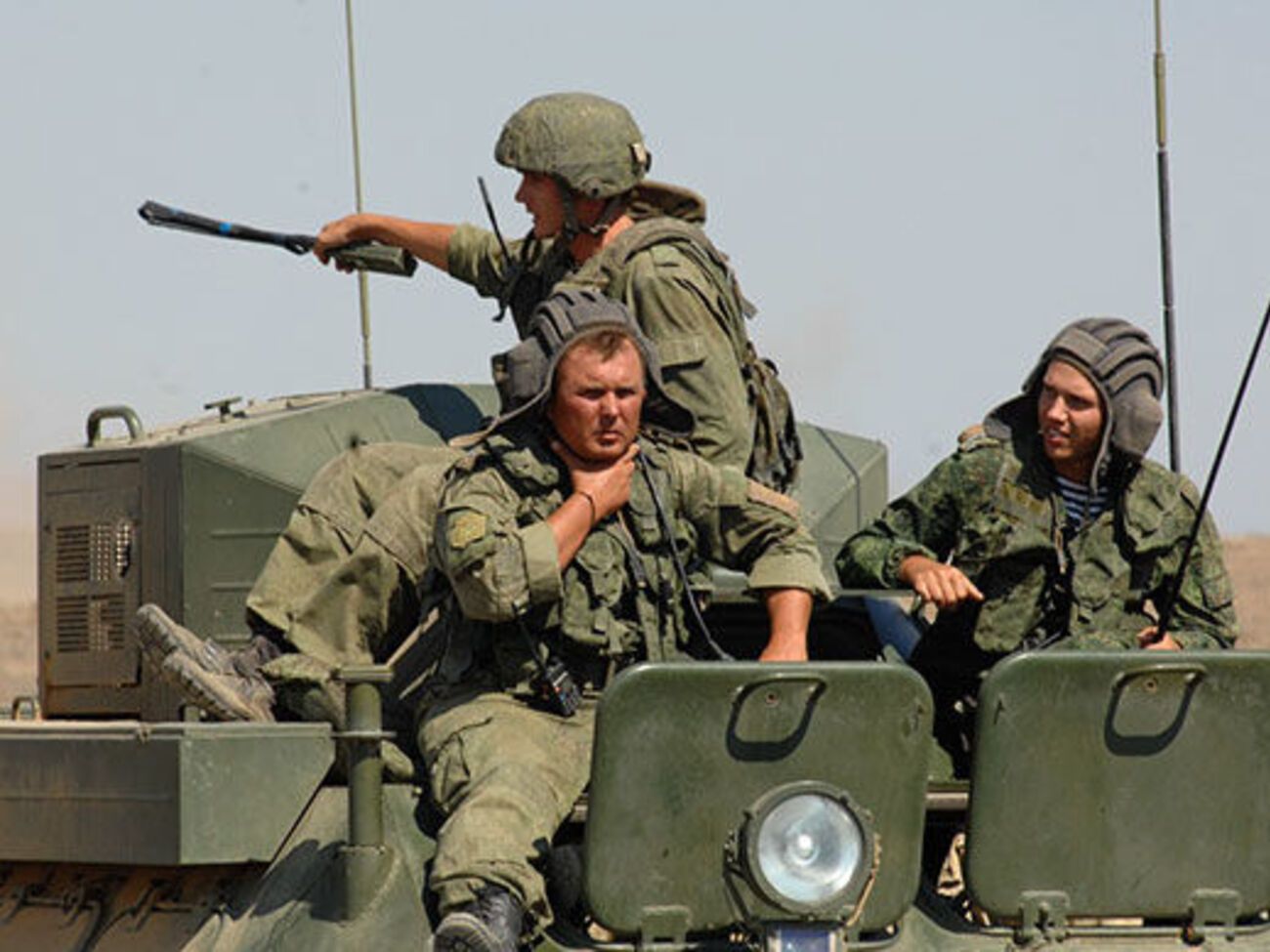 В учениях принимает участие подразделение морской пехоты Черноморского флота