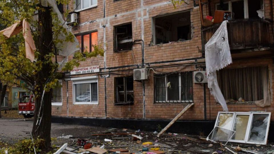 В донецкой пятиэтажке прогремел мощный взрыв