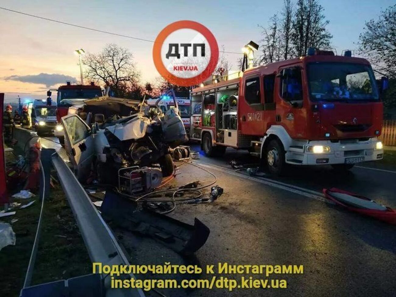 В ДТП погибли двое украинцев, сообщает&nbsp;dtp.kiev.ua