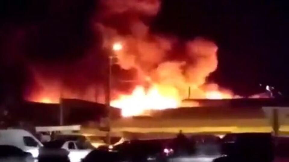 Масштабный пожар в Ростове-на-Дону