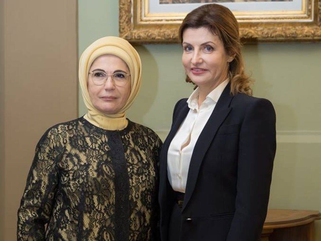 Марина Порошенко й Еміне Ердоган на зустрічі в Києві