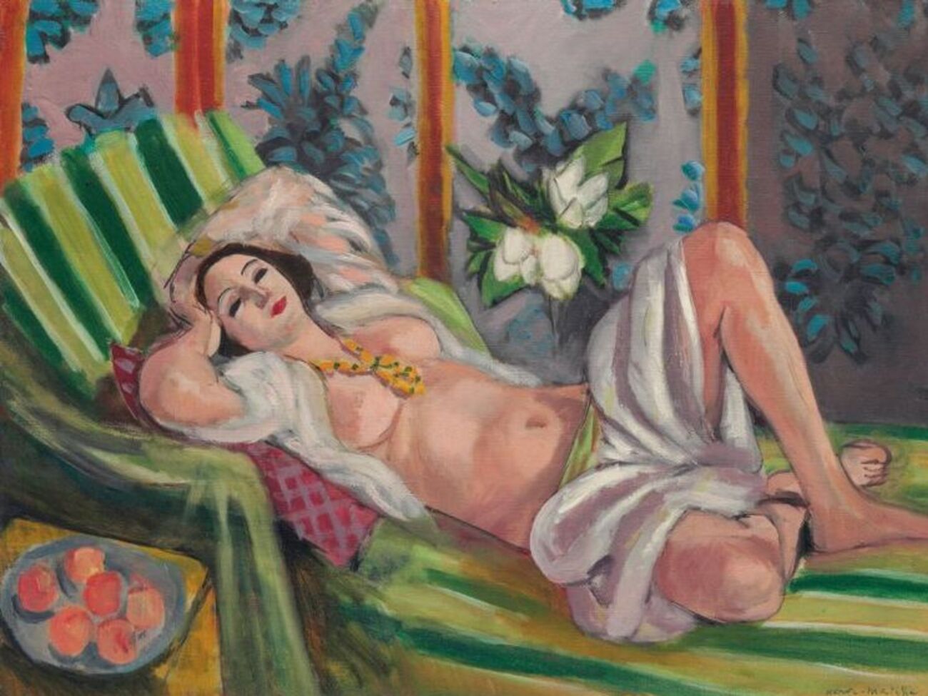 Среди жемчужин коллекции&nbsp;&ndash; полотно&nbsp;Матисса "Лежащая одалиска с магнолиями"