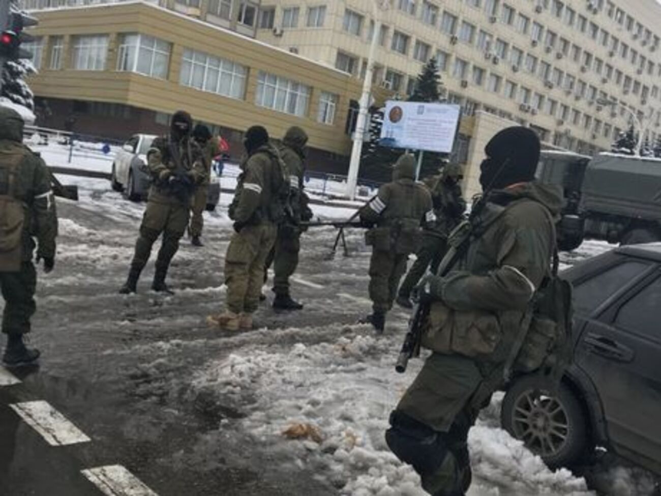 В Луганске сняли оцепление с центральных кварталов