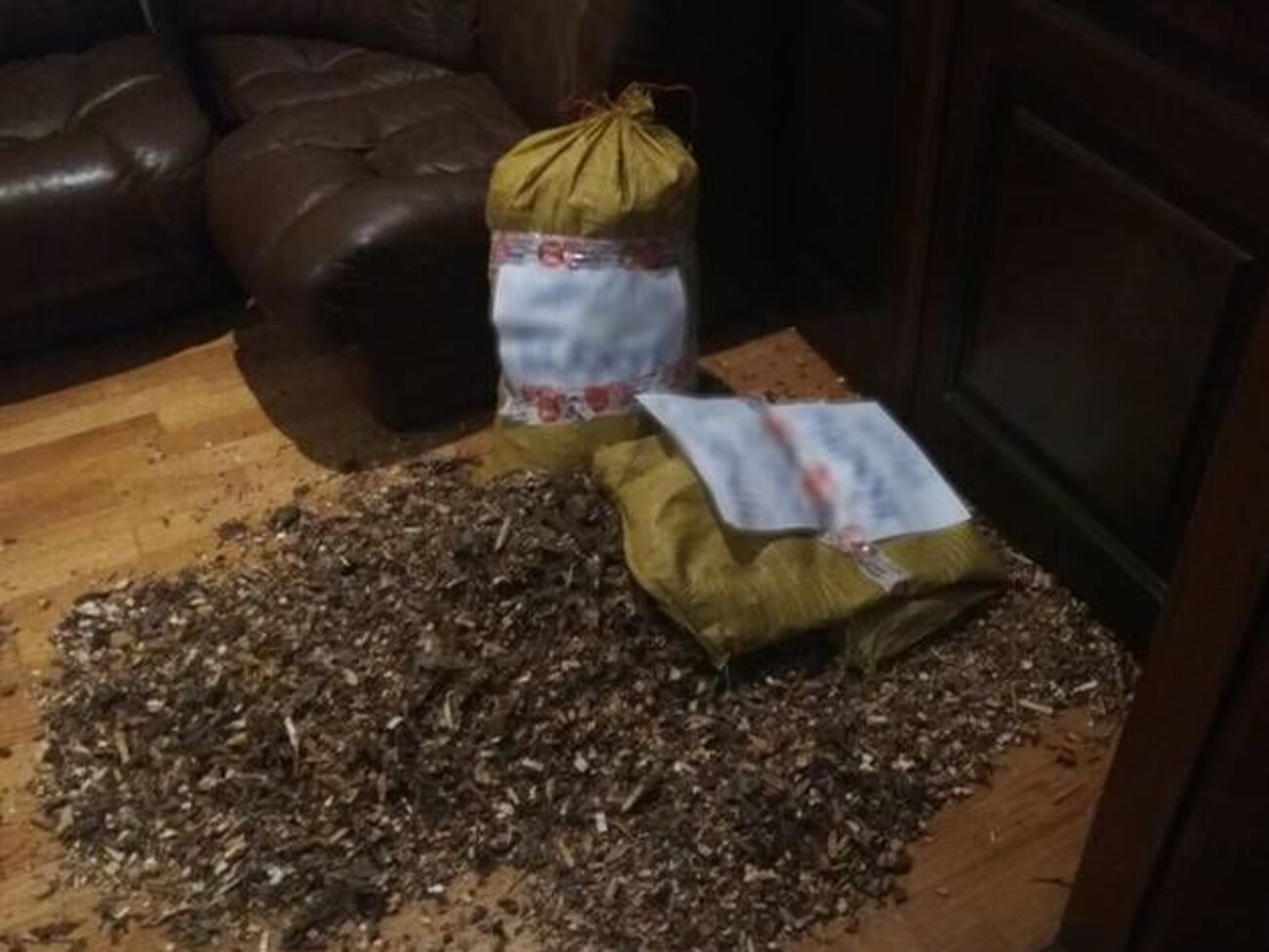 В здании Гослесагентства оставили мешки с неизвестным содержимым