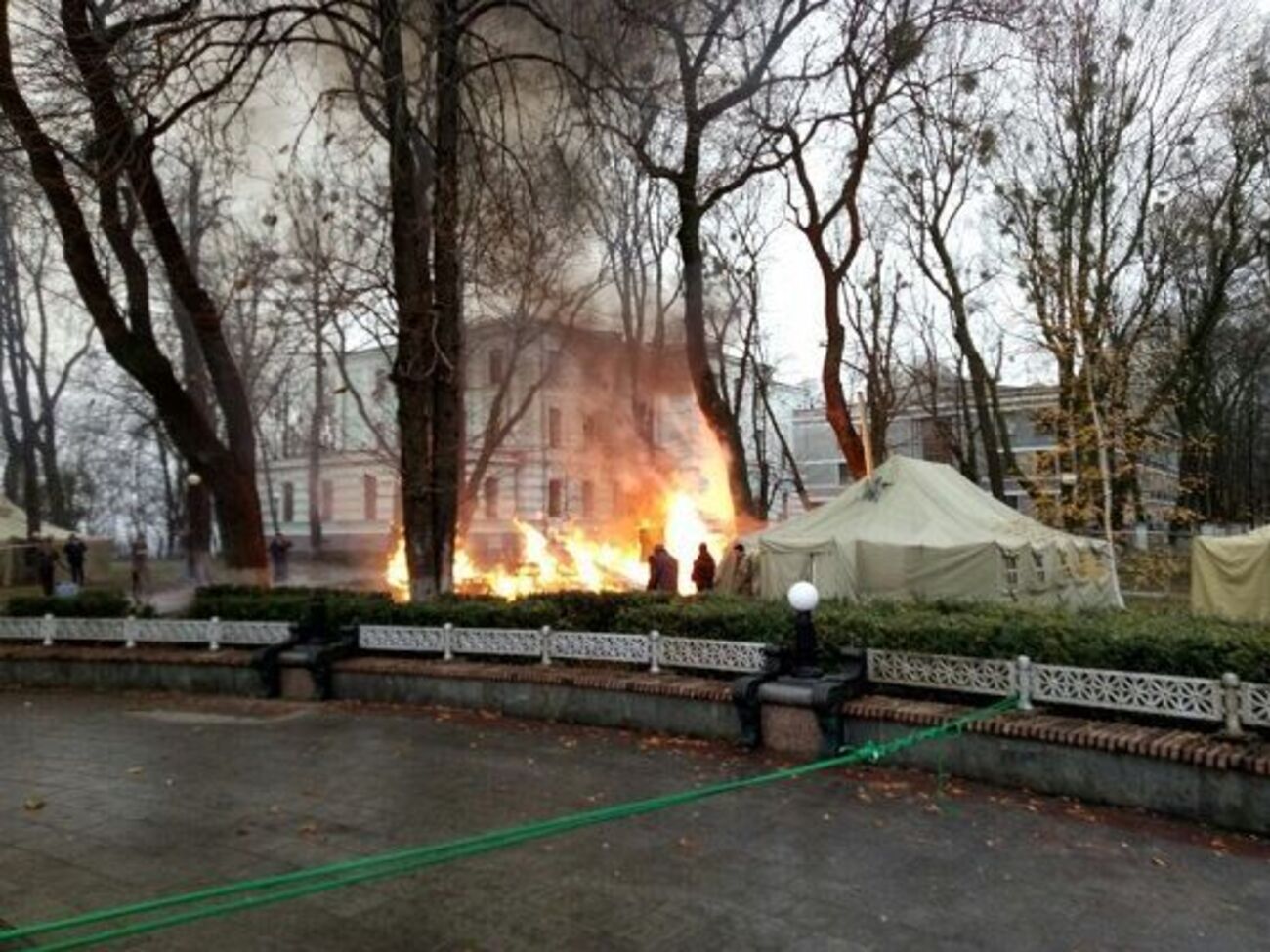 Загоряння сталося приблизно о 10.00