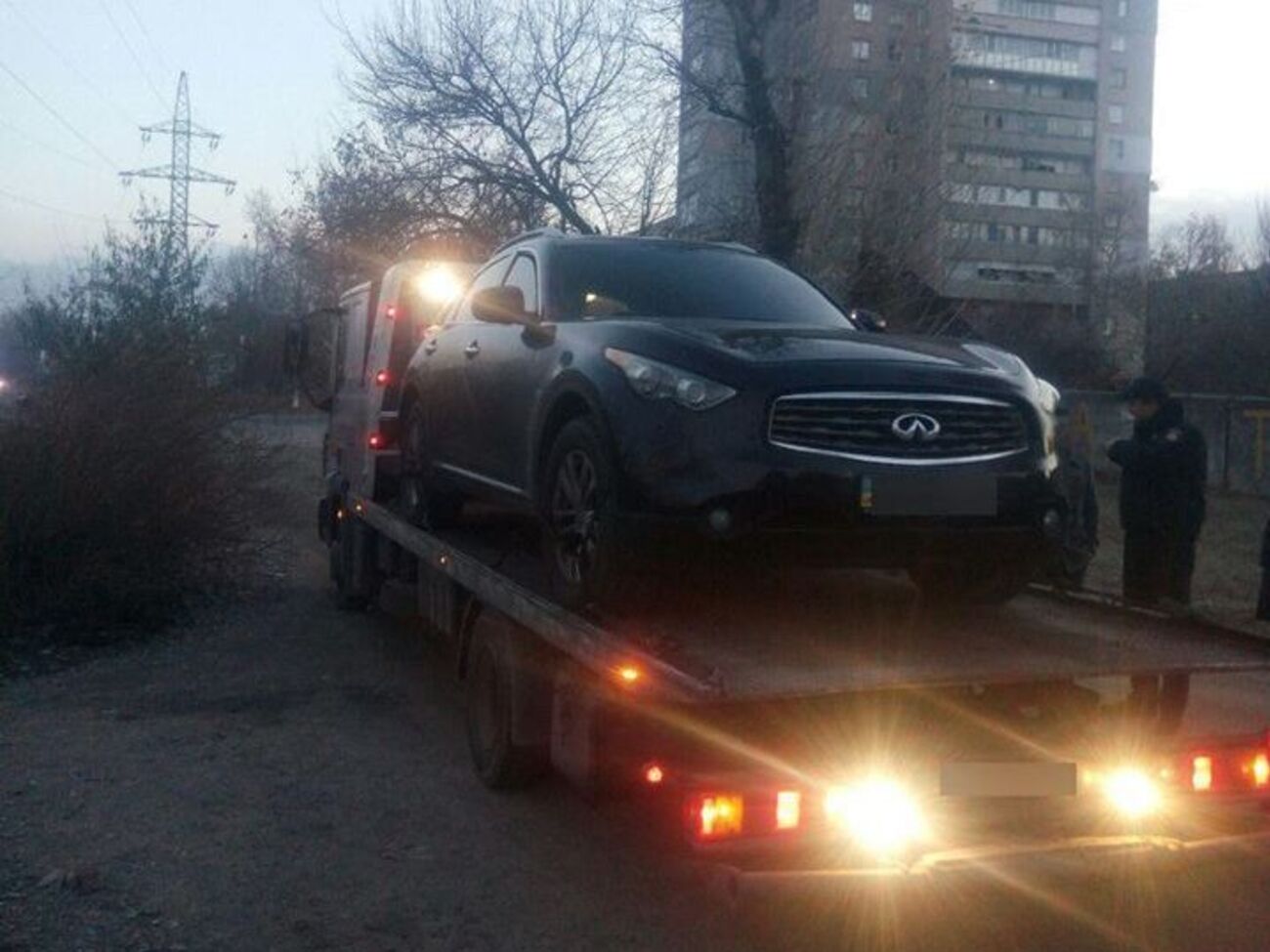 Після другого порушення Infiniti евакуювали на штрафмайданчик