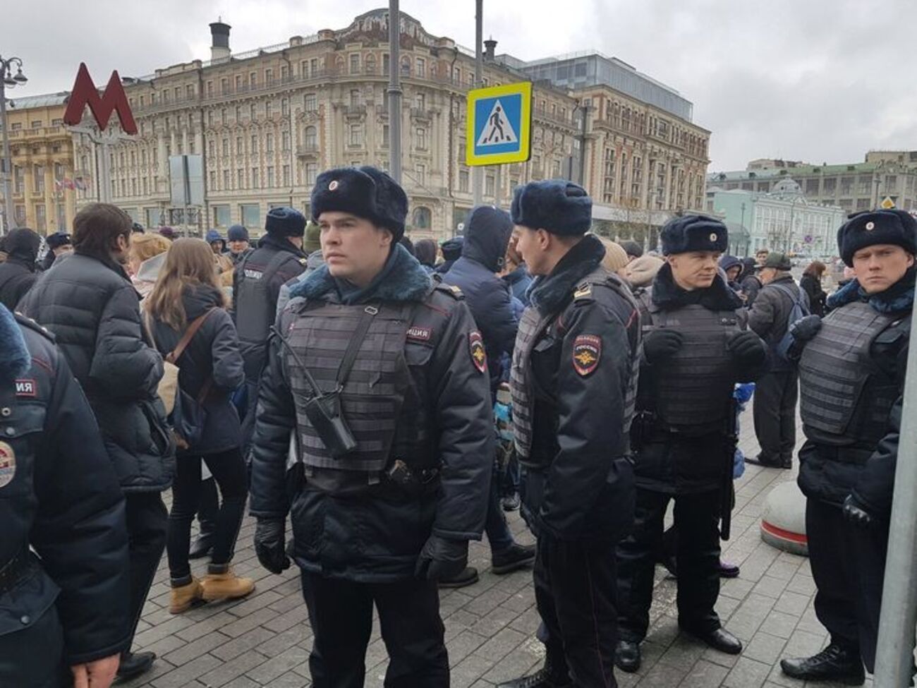 У МВС РФ заявили, що людей затримували за порушення громадського порядку
