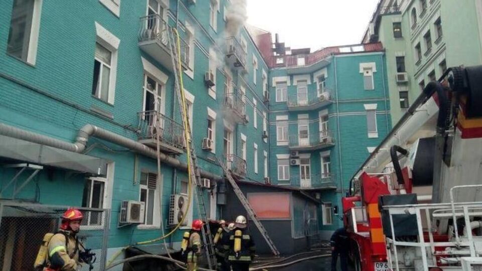 Будинок у центрі Києва загорівся 8 листопада