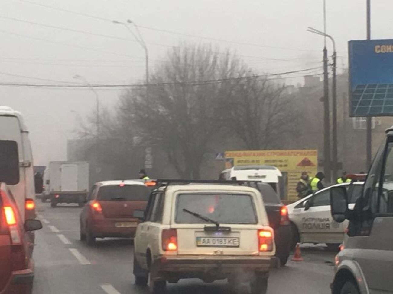 Водители жалуются, что не могут доехать до Киева