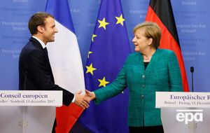 Макрон и Меркель провели совместную пресс-конференцию в Брюсселе