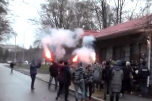 Активисты выступали против застройки сквера в Кременчуге