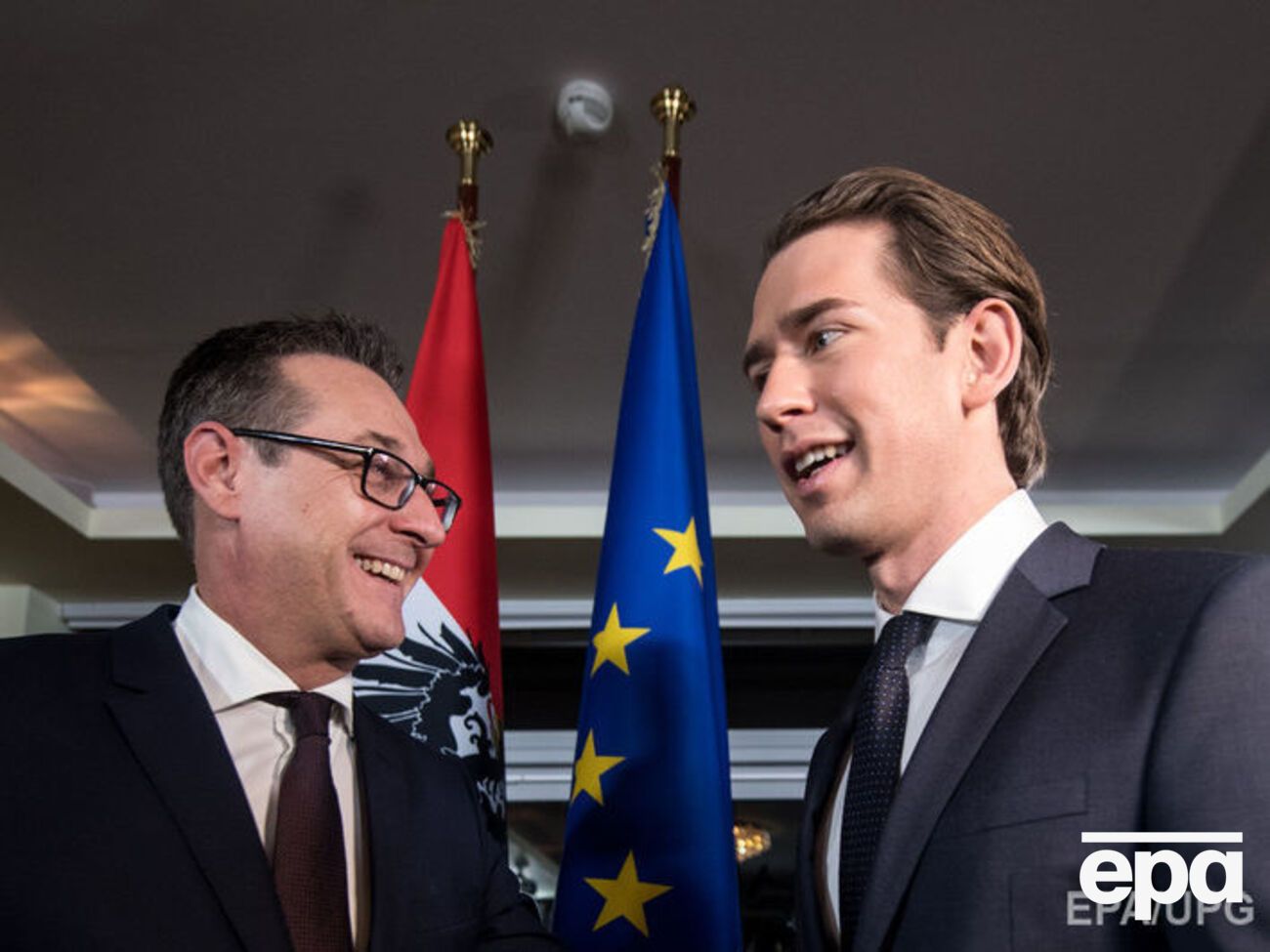 Партии Штрахе (слева) и Курца объединились в коалицию