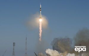 Ракета-носій "Союз" із пілотованим кораблем стартувала з космодрому Байконур у Казахстані