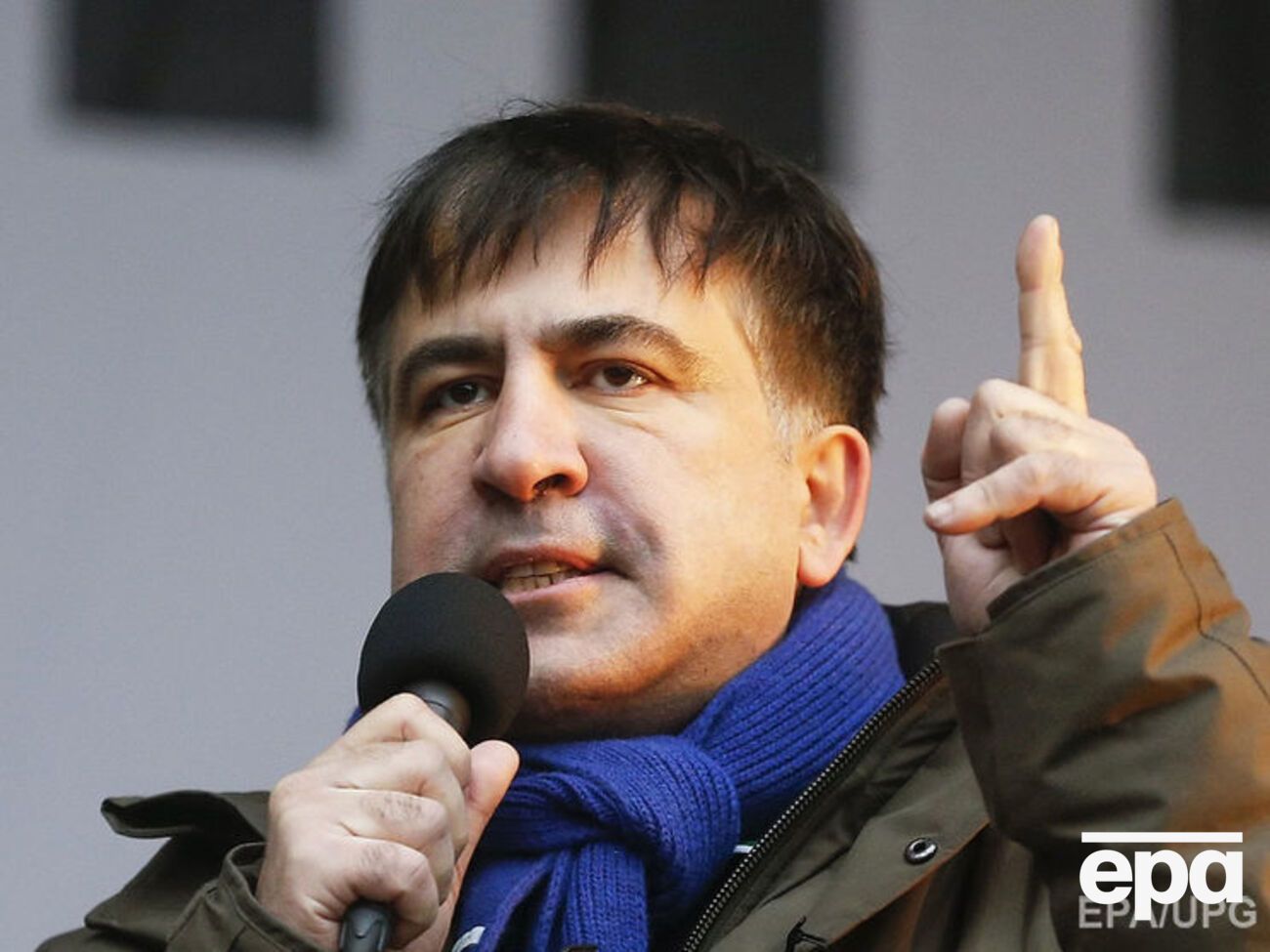 Саакашвили выступил на марше "За импичмент" 17 декабря
