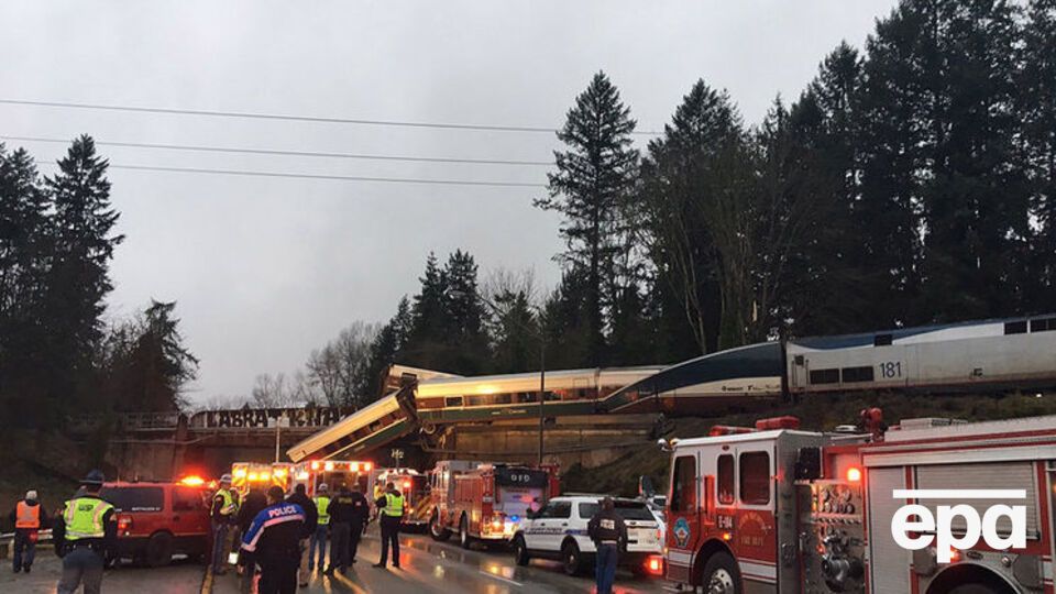 Железнодорожная катастрофа произошла в штате Вашингтон