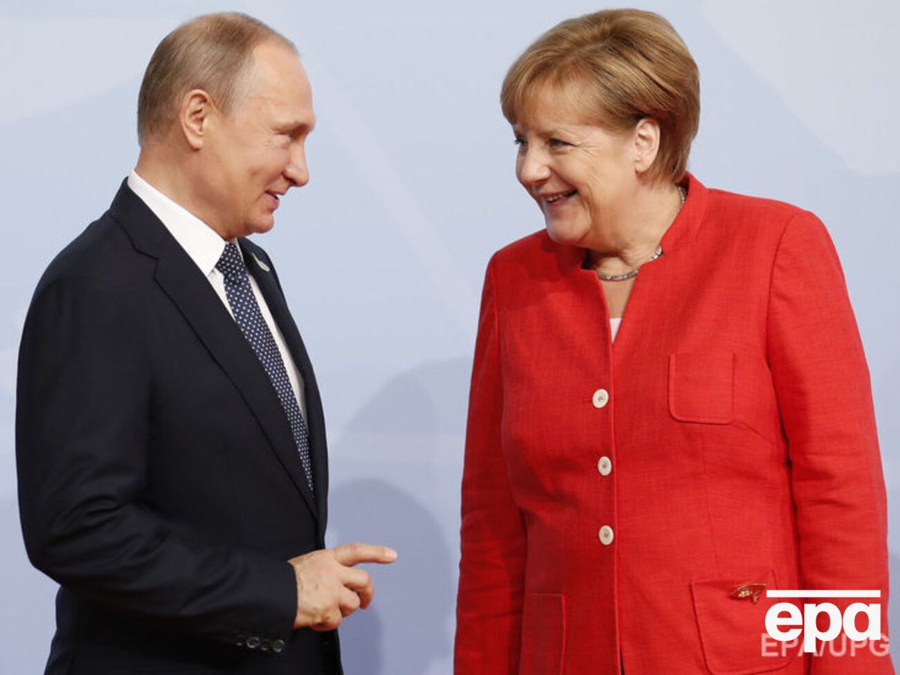 Президент Росії Володимир Путін і канцлер Німеччини Ангела Меркель