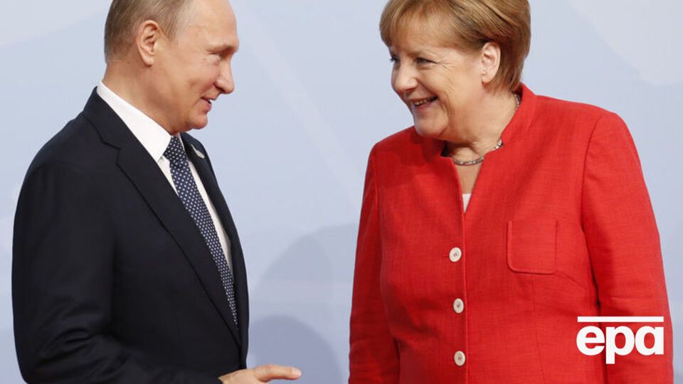 Президент Росії Володимир Путін і канцлер Німеччини Ангела Меркель