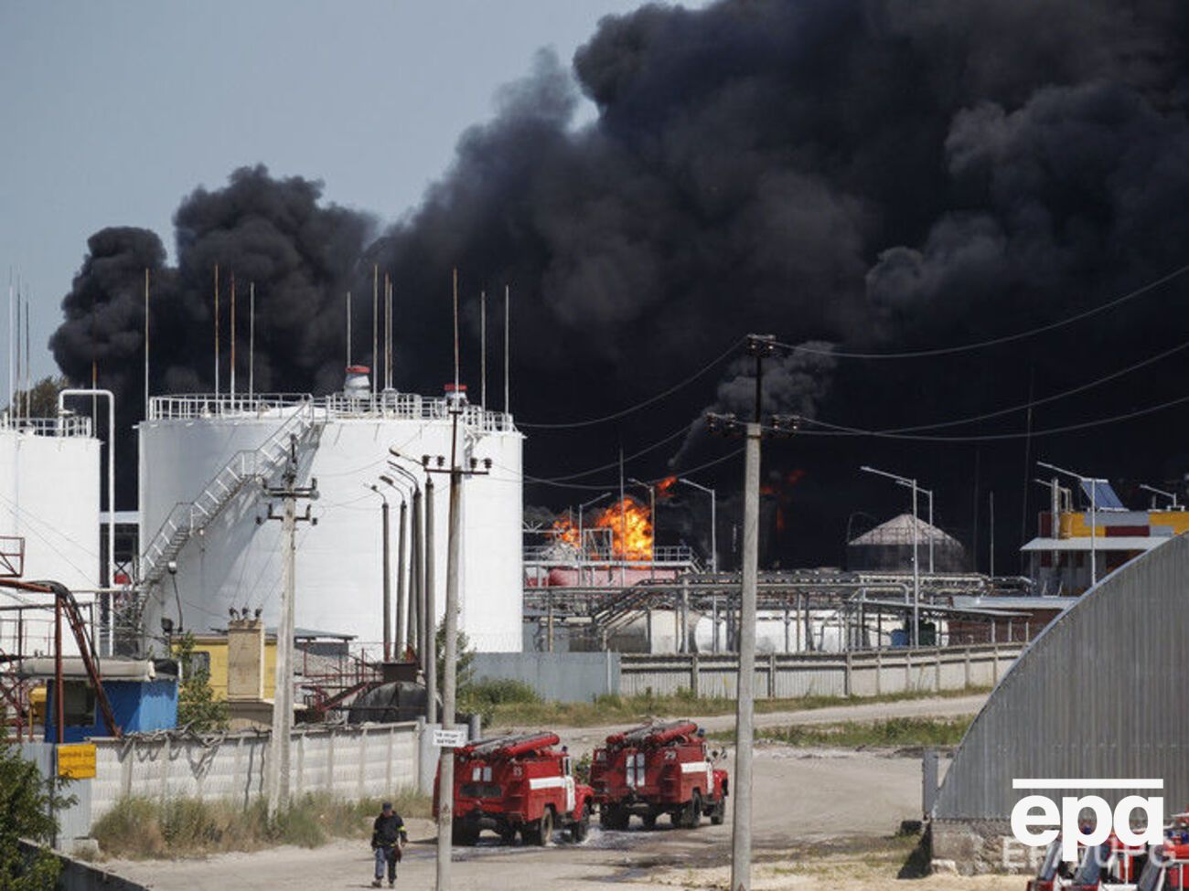 В 2015 году на нефтебазе БРСМ был пожар