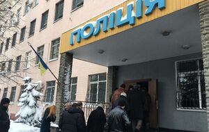 Задержанных доставили в Шевченковское управление полиции Киева