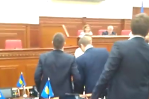 В Киевсовете упала часть потолка