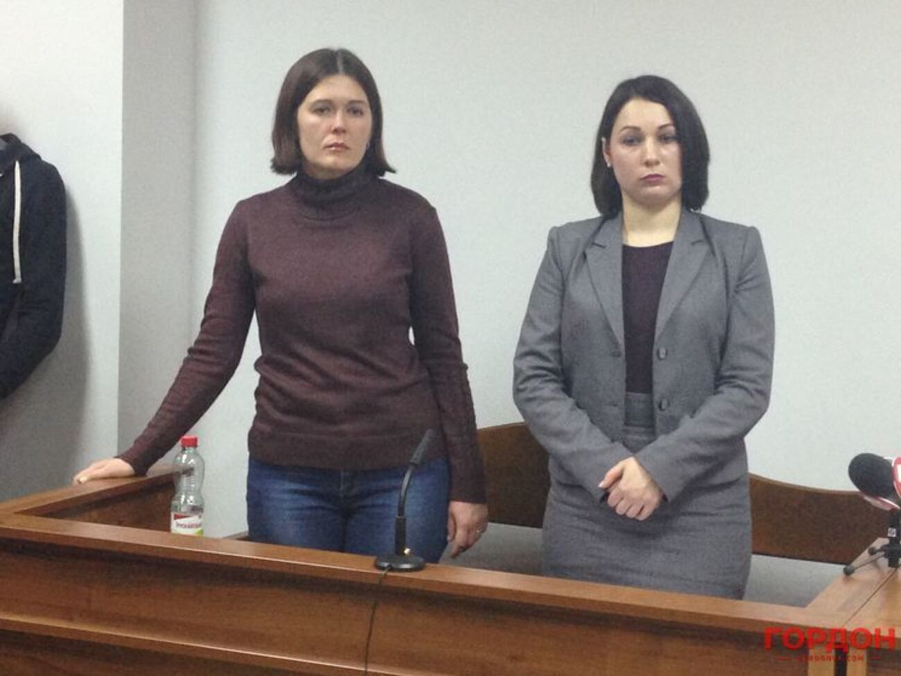 Вдова Вячеслава Веремия Светлана (слева) во время оглашения приговора