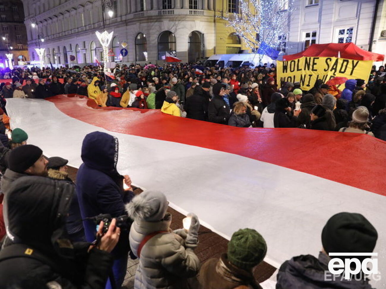 Протесты в Польше против "судебных" законов