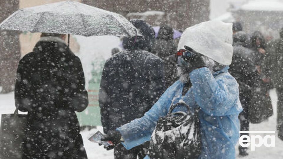 24 грудня в Києві пройде мокрий сніг із дощем