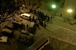 Утром силовики проводили операцию в лагере протестующих