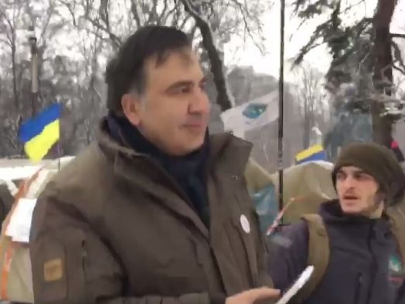 Саакашвілі прийшов 6 грудня в наметове містечко під Радою