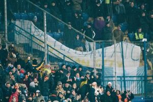 Банер було вивішено на секторі "Ман Сіті"