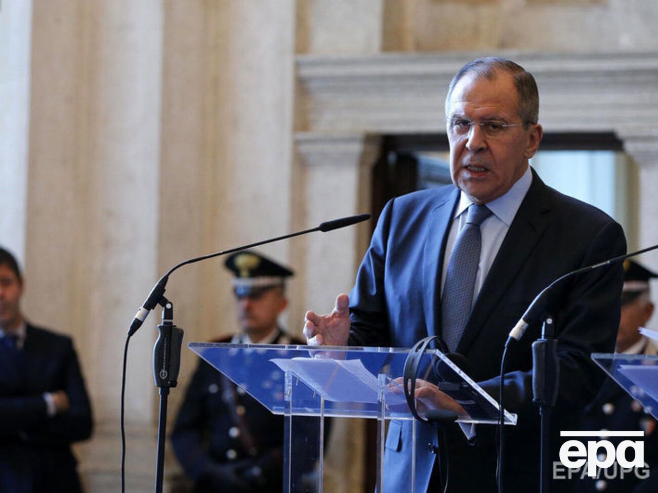 Лавров: Уся відповідальність за це, звичайно ж, ляже на українську владу