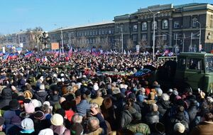 С Гиви прощались в центре Донецка