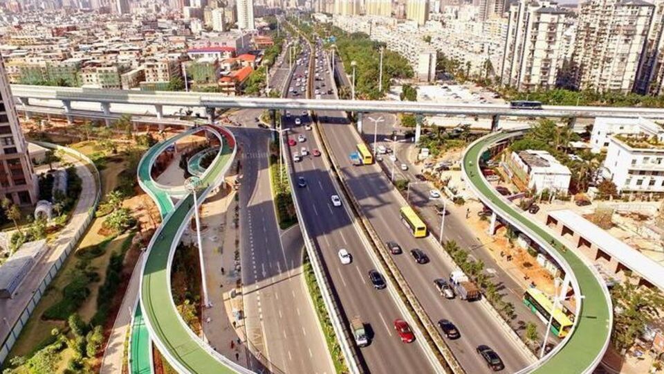 Перша надземна велодоріжка була запущена в пробну експлуатацію в китайському місті Сямень