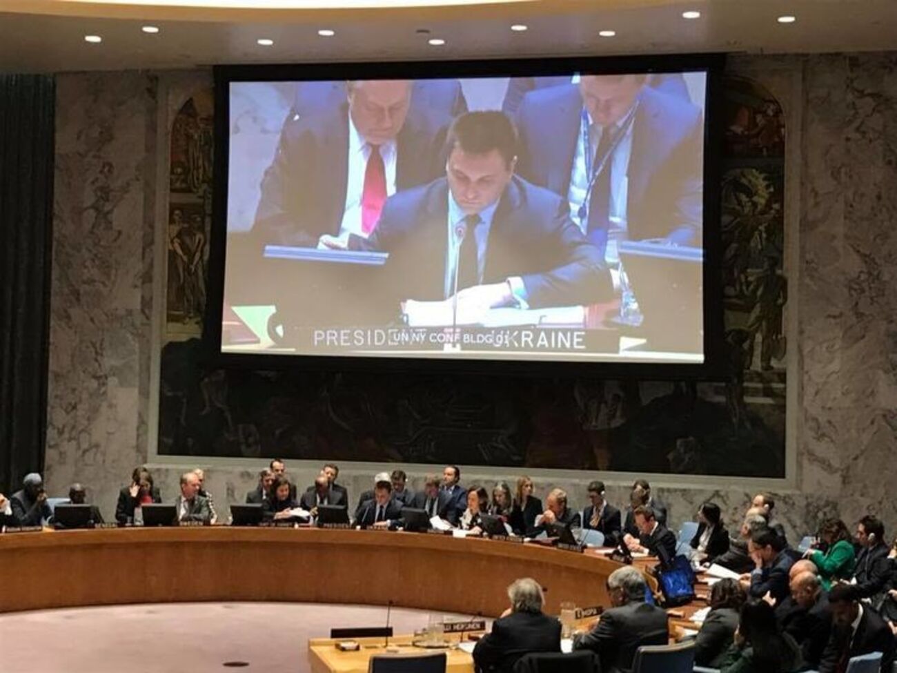Министр иностранных дел Украины Павел Климкин выступил на Совбезе ООН