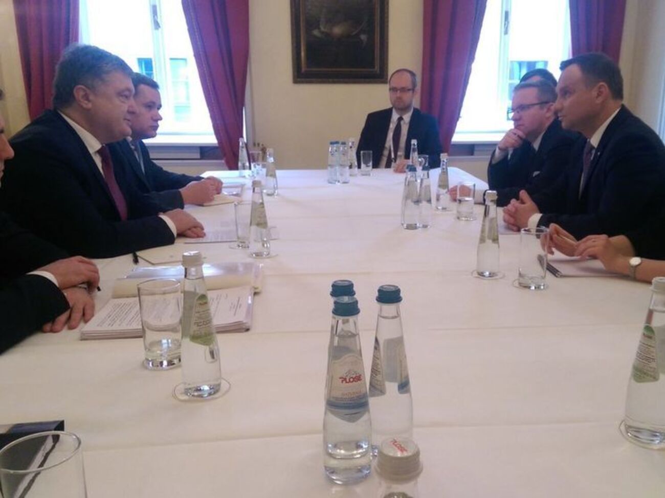 Порошенко и Дуда начали переговоры